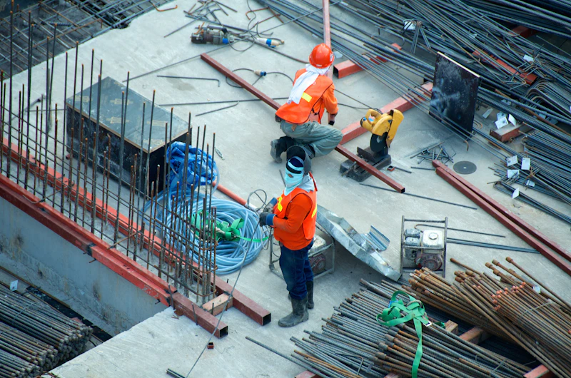 Trade contractor reviewing website preview on tablet